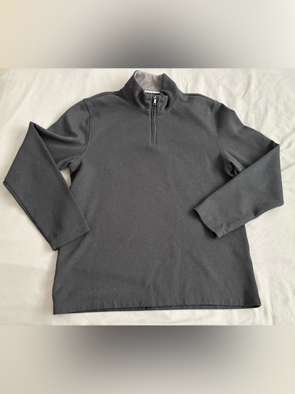 Alfani Stretch Men's Black Half-Zip Pullover Sweater - US Size L